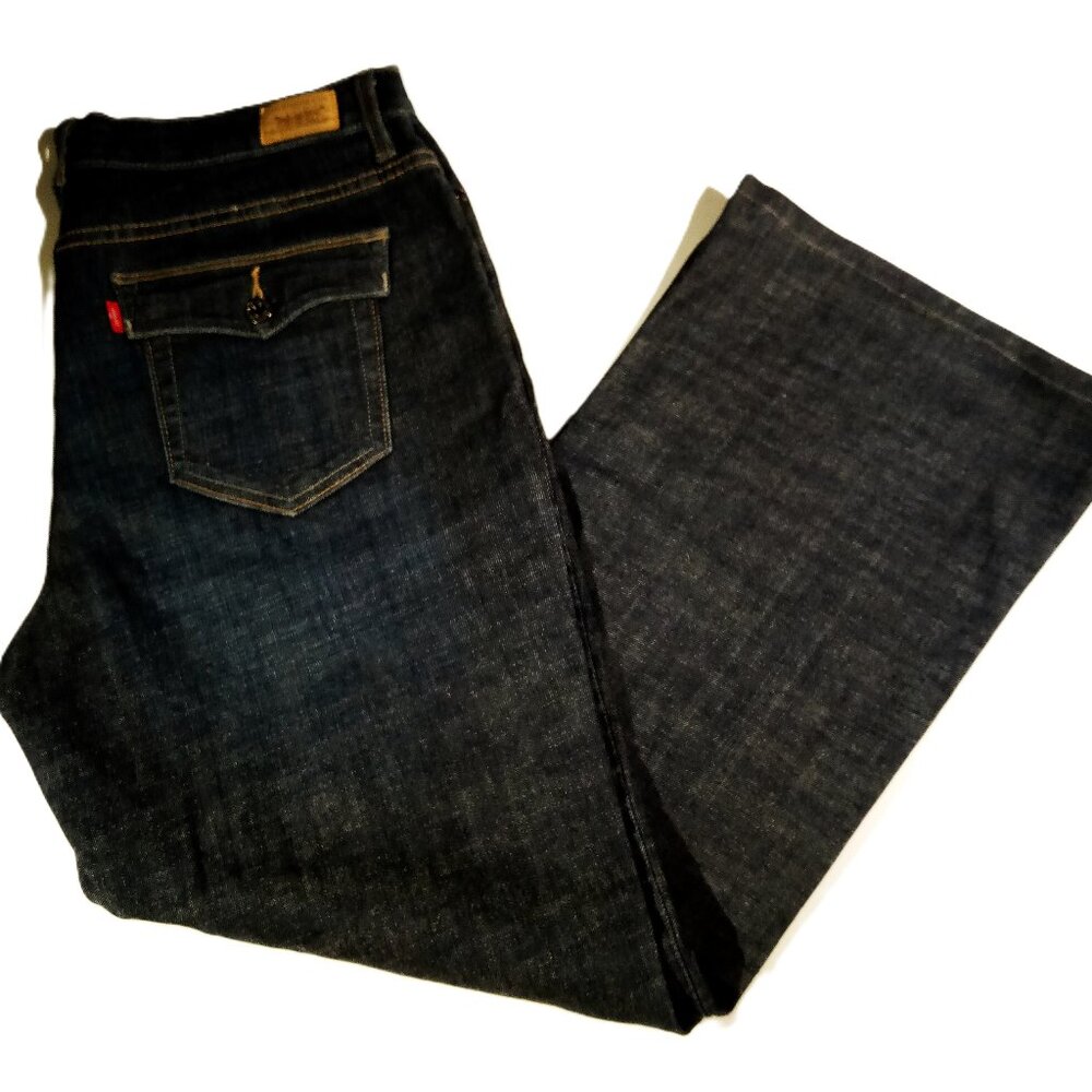 LEVI'S 512 Perfectly Slimming Jeans  16S  Boot Cut  Stretch Button back Pockets